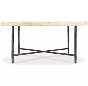 Driftwood Beige And Gray Round Cocktail Table