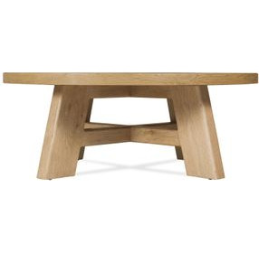 Driftwood Light Brown Round Cocktail Table