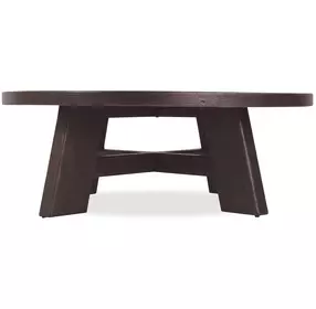 Driftwood Black Round Cocktail Table
