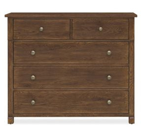 Driftwood Medium Brown 5 Drawer Chest