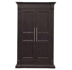 Driftwood Black 2 Door Wardrobe