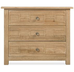 Driftwood Light Brown 3 Drawer Bachelor's Chest