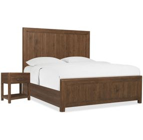 Timberline Medium Brown Panel Bedroom Set