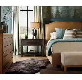 Timberline Brown Upholstered Panel Bedroom Set