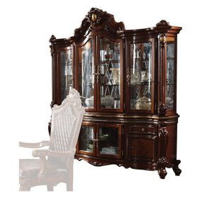 Picardy Honey Oak 8 Door Buffet and Hutch with LED