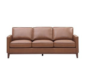 Weston Highland Saddle Leather 85" Sofa