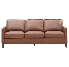 Weston Highland Saddle Leather 85" Sofa