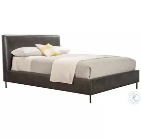 Sophia Gray California King Upholstered Platform Bed