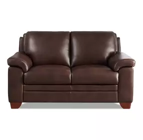 Ironvale Chestnut Leather 62" Loveseat