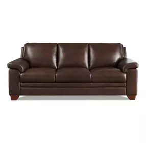 Ironvale Chestnut Leather 84" Sofa
