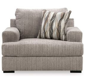Jasmine Grove Fossil Upholstered Chair and A Half with Pillow