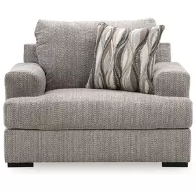 Jasmine Grove Fossil Upholstered Chair and A Half with Pillow