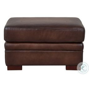 Danforth Caramel Top Grain Leather Ottoman