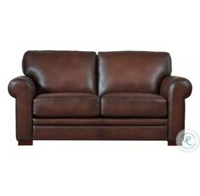 Danforth Caramel Leather 70" Loveseat