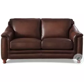 Bexley Caramel Top Grain Leather Loveseat