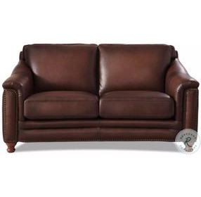 Bexley Caramel Leather 67" Loveseat