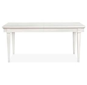 Silverwillow Egg Shell White 88" Extendable Rectangular Dining Table