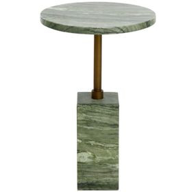 Mizani Sage Round Concrete Top Outdoor End Table
