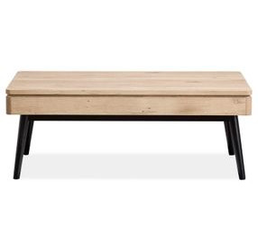 Craftsman Ridge Driftwood and Black Rectangular Lift Top Cocktail Table