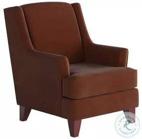 Bella Burnt Orange Wing Back Accent Chair