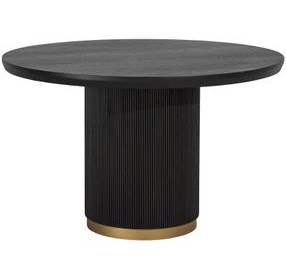 Kalla Charcoal 48" Round Dining Table