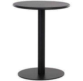 Macello Black 24" Round Outdoor Bistro Table