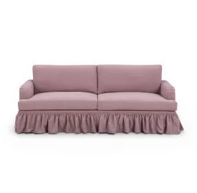 Gertrude Mauve Performance Fabric 90" Sofa