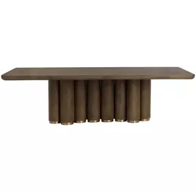 Willow Brown 102" Rectangular Dining Table