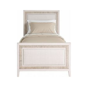 Grand Bermuda Whitewash Twin Panel Bed