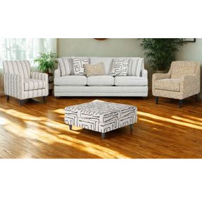 Durango Pewter Recessed Arms Living Room Set