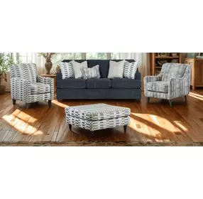 Elise Ink Gray Living Room Set