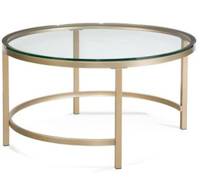 Anderson Antique Gold Round Coffee Table