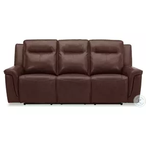 Avery Cognac Leather Power Reclining Sofa