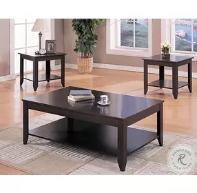 Brooks Cappuccino 3 Piece Occasional Table Set