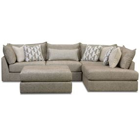 Seluna Truffle Brown 6 Piece Modular Sectional with Pillows