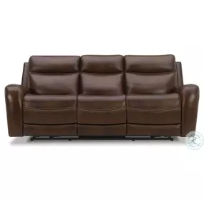 Blair Cognac Leather Zero Gravity Power Reclining Sofa