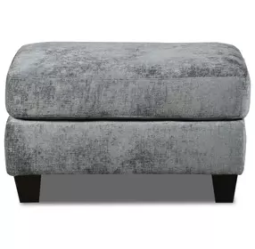 Scarborough Steel Blue Upholstered Rectangular Ottoman