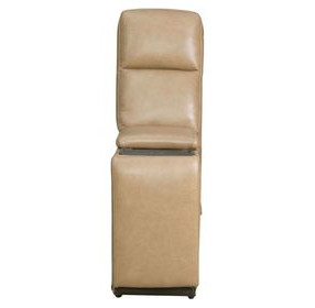 Carrington York Sand Leather Console with USB Charging