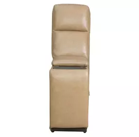 Worthington York Sand Leather Console with USB Charging