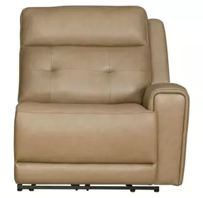 Worthington York Sand Leather RAF Power Recliner