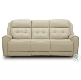 Carrington Baja Stone Leather Power Reclining Sofa