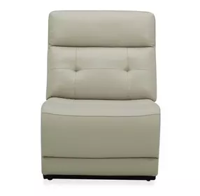 Carrington Baja Stone Leather Armless Chair