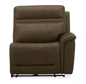 Cooper Camel Leather Zero Gravity Triple Power RAF Power Recliner with USB Charging