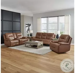 Easton Dakota Saddle Power Reclining Living Room Set