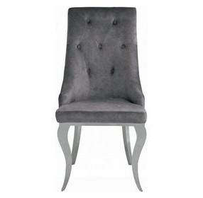 Dekel Gray Upholstered Side Chair Set of 2