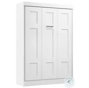 Edge White Full Wall Bed