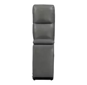 Camden Aline Light Gray Leather Console with USB Charging