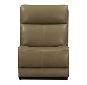 Camden Aline Toast Leather Armless Chair