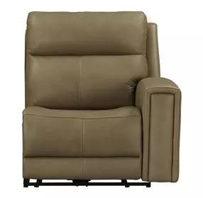 Camden Aline Toast Leather Triple Power Zero Wall RAF Power Recliner with USB Charging