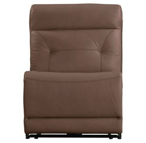 Kingswell Aline Saddle Leather Armless Power Recliner